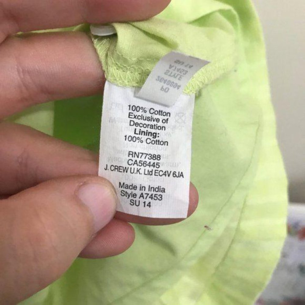 J. CREW embroidered windowpane top D6 - Picture 5 of 7